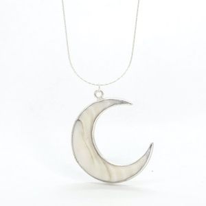 Crescent Moon Abalone Necklace